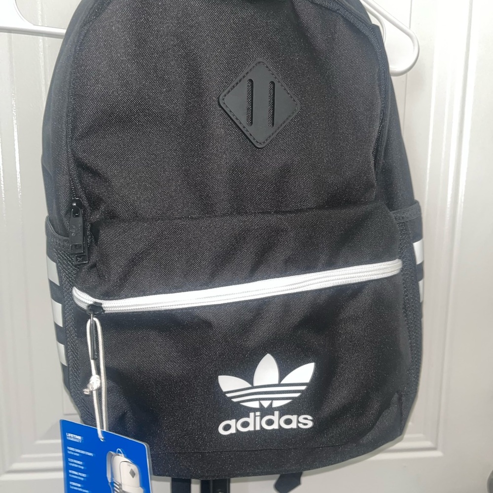 Adidas Black and White Men's Backpack